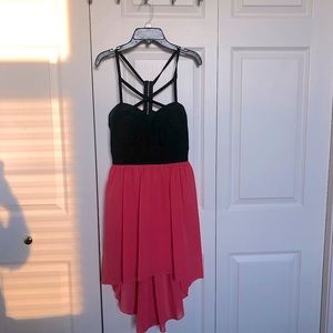 Black and coral Windsor dress. Worn once.